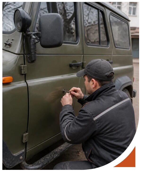 Профессиональное вскрытие автомобиля УАЗ без повреждений в Балашихе